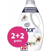 Lenor 2+2 gratis: Vloeibaar Wasmiddel Katoen Fris 20 Wasbeurten 900 ml