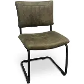 MX Sofa Eetkamerstoel Jax - Microvezel - Mossgroen - MxSofa