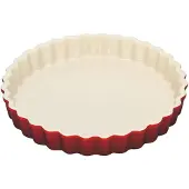 Le Creuset - Aardewerk - Taartvorm 24cm Kersenrood