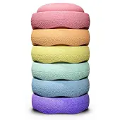 Stapelstein Rainbow Pastel | Set van 6