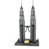 Wange Petronas Twin Towers Bouwset – 1158 Stuks – Kuala Lumpur – Architectuur Model