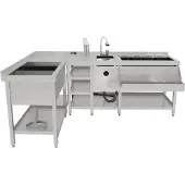 MonsterShop Luxe Modulair Cocktail Bar Station met Ijsbak