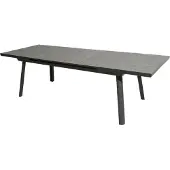 Lesli Living Lagos - Uittrektafel 130/160x75cm - Antraciet