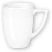 Wilmax Porseleinen Mokken 450ml - Set van 2, Wit