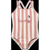 Liewood - Kid's Suna Stripe Swimsuit - Badpak 98, roze