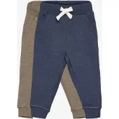 Minymo Joggingbroek - 2-pack - Licht Bruin Gevlekt/Blauw Gevlekt - - 2 jaar (92) - Joggingbroeken