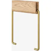 MOEBE wc-papierhouder Eikenhout-messing