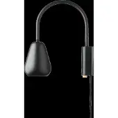 Nuura Aps Wandlampe , Anoli, dimbare, Zwart, Woonkamer, Metaal, Modern