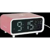 Karlsson - Wekker Chunky LED w. Phone Charger Roze