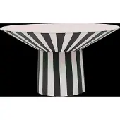 OYOY Toppu centerpiece hoog Ø30x17 cm White-black