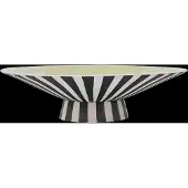 OYOY Toppu centerpiece laag Ø39x10,5 cm Vanilla-black-white