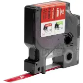 Dymo Tape 1805416 Zwart op rood (12 mm)
