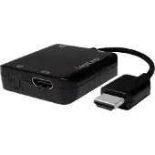 Logilink CV0106 HDMI Adapter [1x HDMI-stekker - 1x HDMI-bus, Toslink-bus (ODT)] Zwart 0.1 m