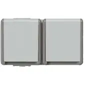 Siemens 5UB4725 Wandcontactdoos met randaarde Delta Grijs Schakelmateriaal 1 stuk(s)