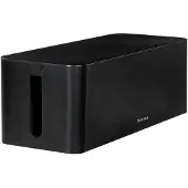 Hama 00221012 Kabelbox Kunststof Zwart (l x b x h) 15.6 x 4 x 13.5 cm 1 stuk(s)