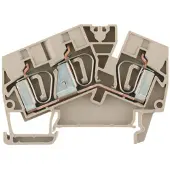 Weidmuller 1771410000-50 Doorgangsserieklem Spanveer Donkerbeige 50 stuk(s)