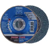 PFERD TOOLS 67788116 PFC 115 Z 80 SG POWER STEELOX Lamellenschijf Diameter 115 mm Boordiameter 22.23 mm Korrelgrootte (num) 80 RVS, Staal 10 stuk(s)