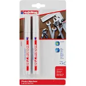 Edding 750 lakmarker blister van 2 wit