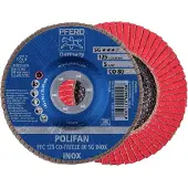 PFERD TOOLS 67712580 PFC 125 CO-FREEZE 80 SG INOX Lamellenschijf Diameter 125 mm Boordiameter 22.23 mm Korrelgrootte (num) 80 Legering op nikkelbasis,