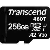 Transcend TS256GUSD460T-VS1 microSD-kaart Retail 256 GB 3D NAND-technologie, Geschikt voor industriële toepassingen, Geoptimaliseerd voor 24-uurs gebruik,