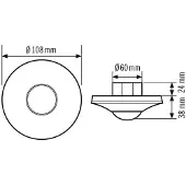 ESYLUX EP10425233 Aanwezigheidsmelder (plafond) Inbouw (in muur) Relais Zwart IP20