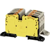 Weidmuller 2552180000 Doorgangsserieklem 64 mm Push-In-klem Zwart, Geel, Beige 1 stuk(s) Piece