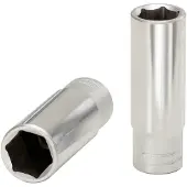 Ks Tools 3/8 inch zeskantige doornut, lang, 7/8 inch