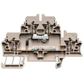 Weidmuller 1690030000 Componentenserieklem Spanveer Donkerbeige 50 stuk(s)