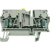 Weidmuller 1831280000 Testscheidingsserieklem Spanveer Donkerbeige 100 stuk(s)