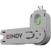 Lindy USB Type A Port Blocker Key - USB-Portblocker Sleutel voor USB-A-poort Groen Sleutelslot Incl. 1 sleutel