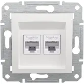 Schneider Electric EPH4870121D RJ45-gegevensaansluitdoos Asfora Wit (RAL 9003) 1 stuk(s)