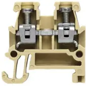 Weidmuller 0340460000 Doorgangsserieklem Schroeven Beige, Geel 100 stuk(s)