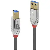 Lindy 36662 USB-kabel USB 3.2 Gen1 USB-A stekker, USB-B stekker 2.00 m Grijs