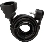 Kopp 143605083 Stroom Verlengkabel Zwart 3.00 m H05VV-F 3G 1,5 mm²
