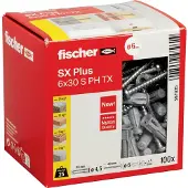 Fischer 567935 SX Plus Spreidplug 30 mm 6 mm 100 stuk(s)