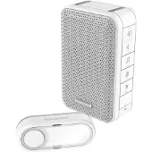 Eltra Honeywell draadloze deurbelset met 150m bereik en 6 melodieën wit