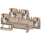 Weidmuller 1547610000 Doorgangsklem 2-etages 5.1 mm Spanveer Grijs 50 stuk(s)
