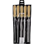 Dick 13142020H Set werkplaatsvijlen 5-delig met houten handgreep Slaglengte 200 mm Lengte 200 mm 1 set(s)