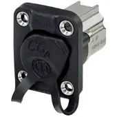 Neutrik NE8FDX-P6-W Doorvoer-inbouwbus NE8FDX-P6-W Bus, inbouw Aantal polen (sensoren) 8P8C Zwart 1 stuk(s)