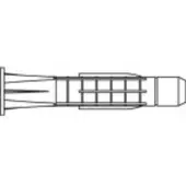 Toolcraft TO-5455119 Plug 52 mm 100 stuk(s)