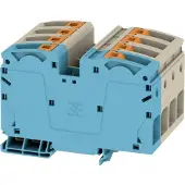 Weidmuller 2552130000 Doorgangsserieklem 64 mm Push-In-klem Blauw, Beige 1 stuk(s) Piece
