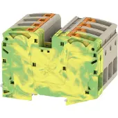 Weidmuller 2552120000 Doorgangsserieklem 64 mm Push-In-klem Toewijzing: Terre Beige, Groen, Geel 1 stuk(s) Piece