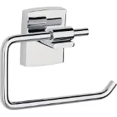 TESA toiletrolhouder Klaam verchroomd badkamer zelfklevend zonder boren – 142x95x47mm