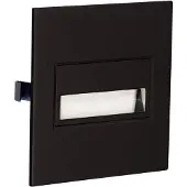 ZAMEL 14-211-62 Sona LED-wandinbouwlamp LED 0.42 W Zwart