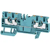 Weidmuller 2674760000 Doorgangsserieklem Push-In-klem, Steekaansluiting Blauw 100 stuk(s)