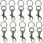 Basi 8120-9100 4026434004335 Sleutelkarabijn Zilver 10 stuk(s)