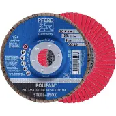 PFERD TOOLS 67760425 PFC 125 CO-COOL 40 SG STEELOX Lamellenschijf Diameter 125 mm Boordiameter 22.23 mm Korrelgrootte (num) 40 Aluminium legering, Legering op