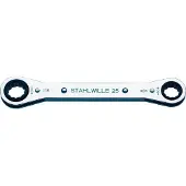Stahlwille 41564044 25AN 3/4 X 7/8 RATSCHENRINGSCHLUESSEL Dubbele ringsleutelratelset Sleutelbreedte (inch) 3/4 - 7/8