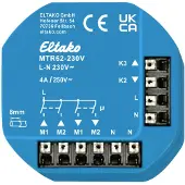 Eltako MTR62-230V Uitschakelrelais Nominale spanning: 230 V Schakelstroom (max.): 4 A 4x NO Piece 1 stuk(s)