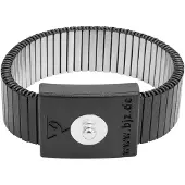 BJZ A-64106 Metalen ESD-armband Zwart